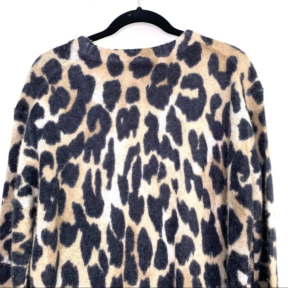 360 Cashmere Geraldine Sweater Leopard Size M - Picture 10 of 13